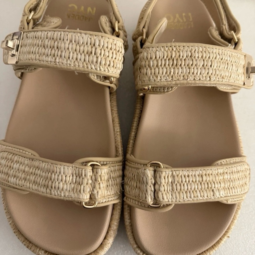 Madden NYC Beige Braided Espadrille Platform Sandal - Picture 5 of 11
